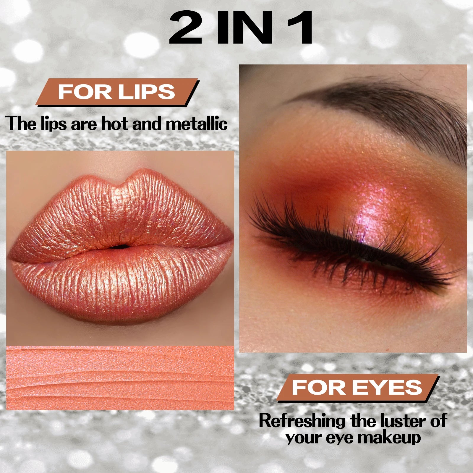 Lipstick liquide métallique
