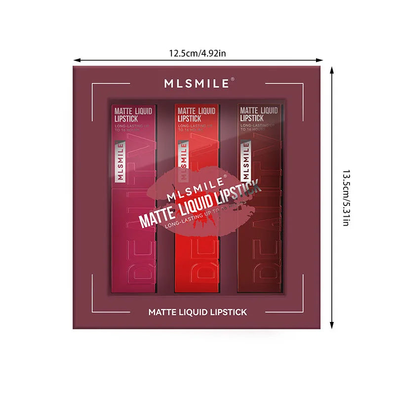 Pack 3 lipstick liquide mat