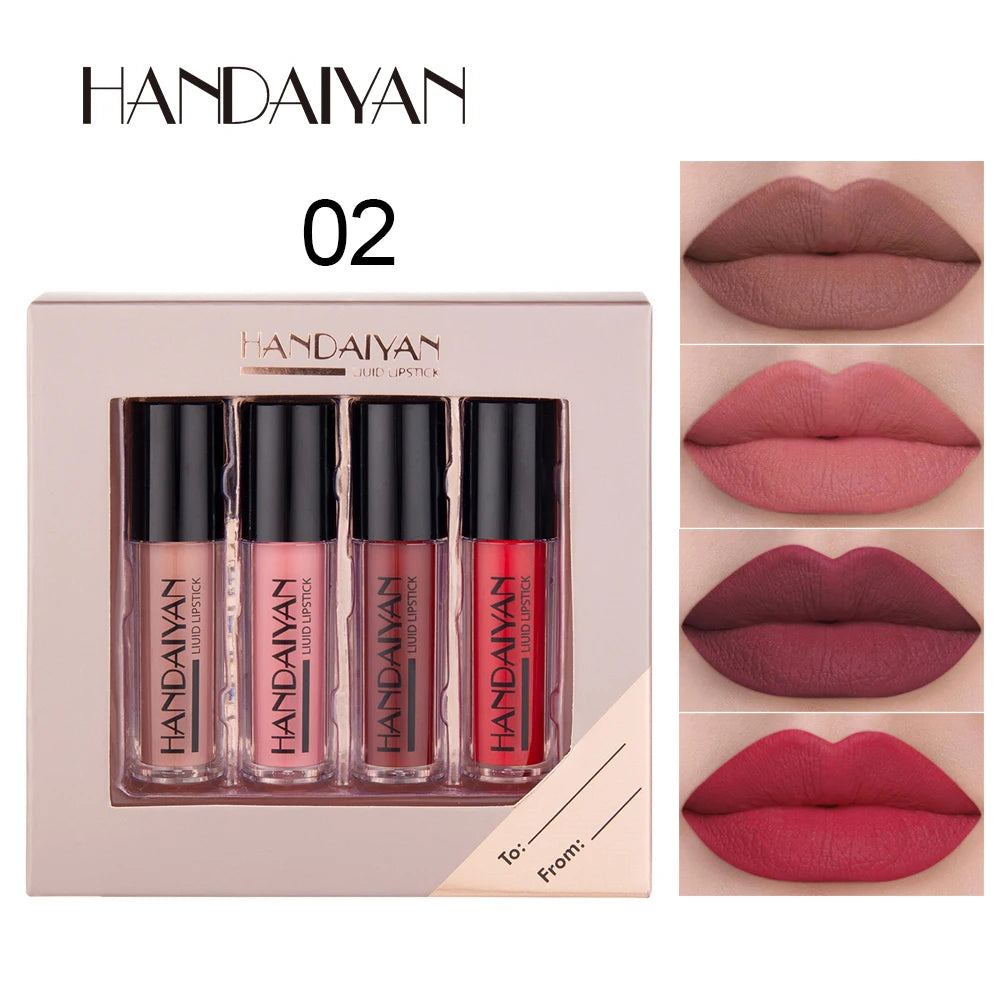 Coffret 4 lipsticks liquide mat