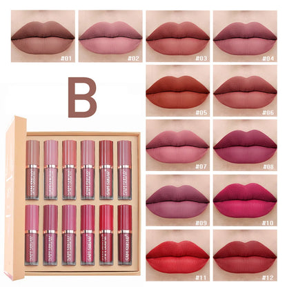 Coffret 12 lipstick liquide mat