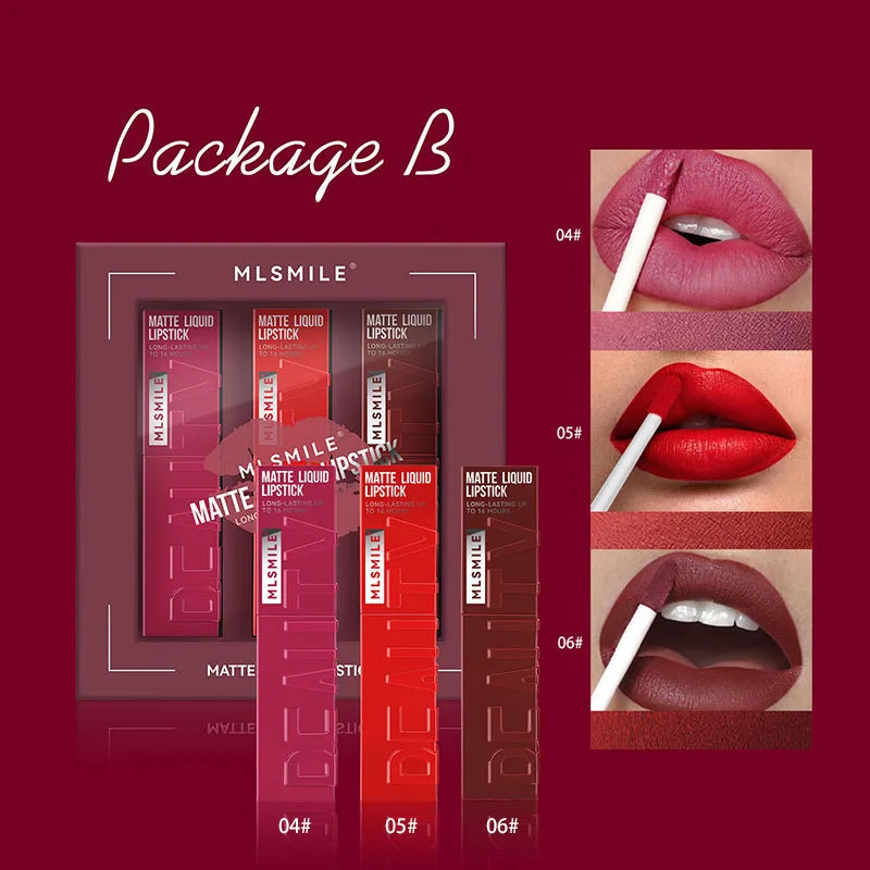 Pack 3 lipstick liquide mat