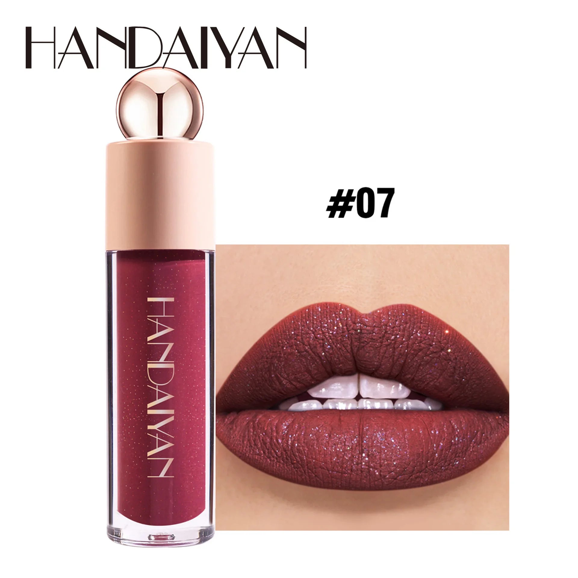 Lipstick liquide pailleté