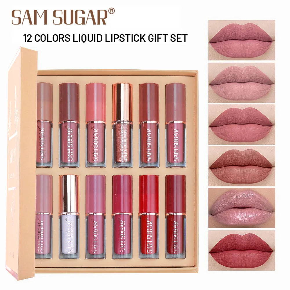 Coffret 12 lipstick liquide mat