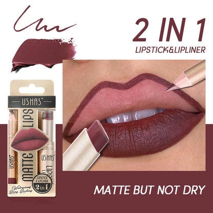 Pack lipstick + lip liner mat