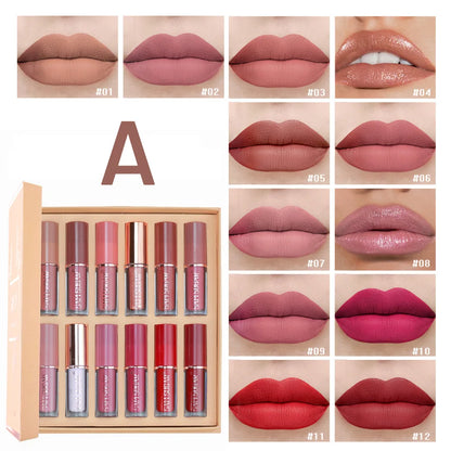 Coffret 12 lipstick liquide mat