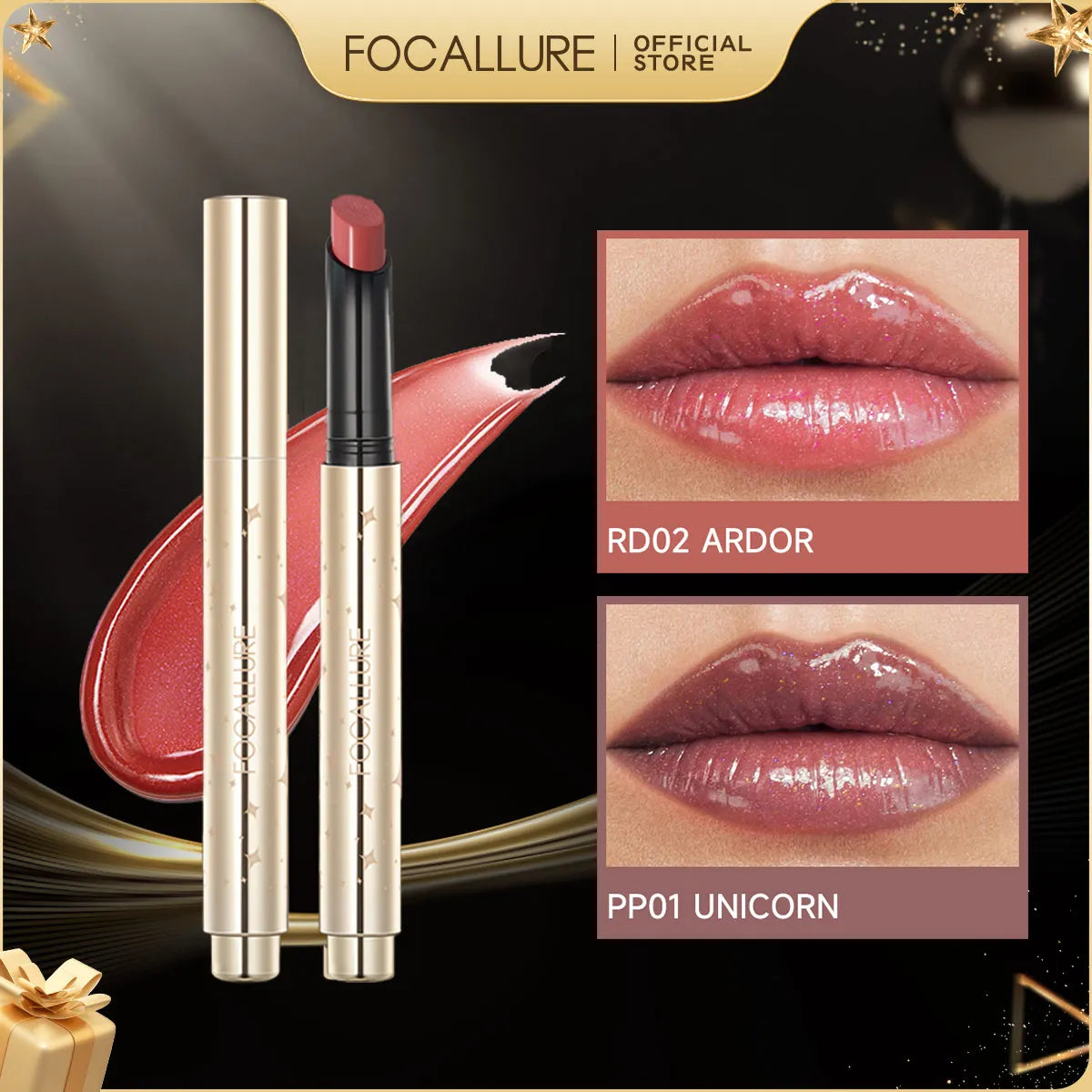 Gloss pailleté en stick